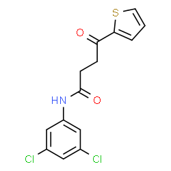 ChemSpider 2D Image | N-(3,5-Dichlorophenyl)-4-oxo-4-(2-thienyl)butanamide | C14H11Cl2NO2S