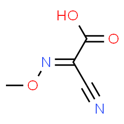 ChemSpider 2D Image | cyano(methoxyimino)acetic acid | C4H4N2O3