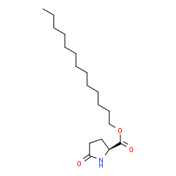 ChemSpider 2D Image | Tridecyl 5-oxo-L-prolinate | C18H33NO3