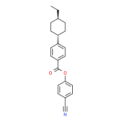 ChemSpider 2D Image | 4-Cyanophenyl 4-(trans-4-ethylcyclohexyl)benzoate | C22H23NO2