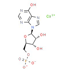 ChemSpider 2D Image | CALCIUM 5'-INOSINATE | C10H11CaN4O8P