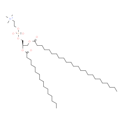ChemSpider 2D Image | (2R)-2-(Palmitoyloxy)-3-(tetracosanoyloxy)propyl 2-(trimethylammonio)ethyl phosphate | C48H96NO8P