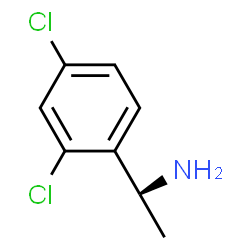 ChemSpider 2D Image | (1S)-1-(2,4-Dichlorophenyl)ethanamine | C8H9Cl2N