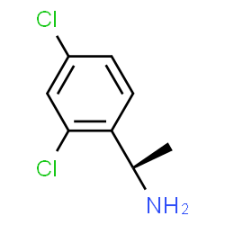 ChemSpider 2D Image | (1R)-1-(2,4-dichlorophenyl)ethanamine | C8H9Cl2N