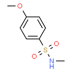 ChemSpider 2D Image | 4-Methoxy-N-methylbenzenesulfonamide | C8H11NO3S
