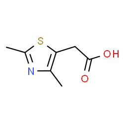 ChemSpider 2D Image | 2,4-Dimethyl-5-thiazoleacetic acid | C7H9NO2S