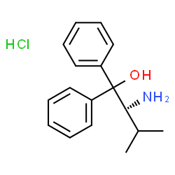 ChemSpider 2D Image | (S)-2-Amino-3-methyl-1,1-diphenylbutan-1-ol hydrochloride | C17H22ClNO