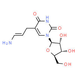 ChemSpider 2D Image | 5-[(2E)-3-Amino-2-propen-1-yl]uridine | C12H17N3O6