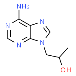 ChemSpider 2D Image | 9-(2-hydroxypropyl)adenine | C8H11N5O
