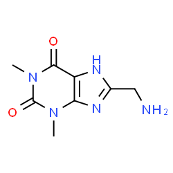 ChemSpider 2D Image | 8-(Aminomethyl)-1,3-dimethyl-1H-purine-2,6(3H,7H)-dione | C8H11N5O2