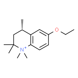 ChemSpider 2D Image | (4S)-6-Ethoxy-1,1,2,2,4-pentamethyl-1,2,3,4-tetrahydroquinolinium | C16H26NO