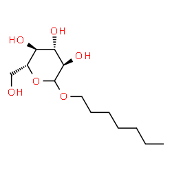 ChemSpider 2D Image | Heptyl D-glucopyranoside | C13H26O6