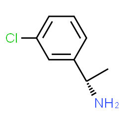 ChemSpider 2D Image | (S)-1-(3-Chlorophenyl)ethylamine | C8H10ClN