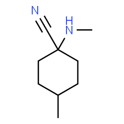ChemSpider 2D Image | 4-Methyl-1-(methylamino)cyclohexanecarbonitrile | C9H16N2