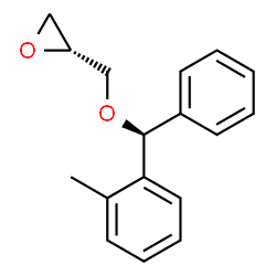 ChemSpider 2D Image | (2R)-2-{[(S)-(2-Methylphenyl)(phenyl)methoxy]methyl}oxirane | C17H18O2