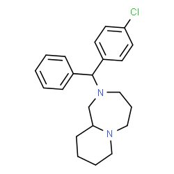 ChemSpider 2D Image | 2-[(4-Chlorophenyl)(phenyl)methyl]decahydropyrido[1,2-a][1,4]diazepine | C22H27ClN2