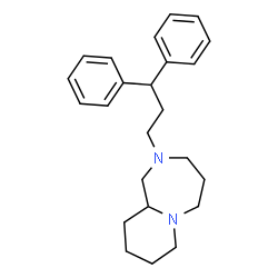 ChemSpider 2D Image | 2-(3,3-Diphenylpropyl)decahydropyrido[1,2-a][1,4]diazepine | C24H32N2