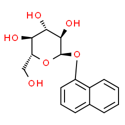 ChemSpider 2D Image | 1-Naphthyl a-D-glucopyranoside | C16H18O6