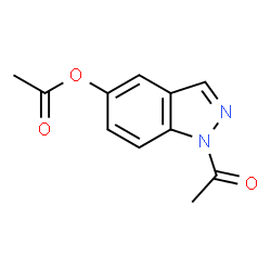 ChemSpider 2D Image | 1-Acetyl-1H-indazol-5-yl acetate | C11H10N2O3