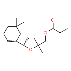 ChemSpider 2D Image | 2-{(1S)-1-[(1R)-3,3-Dimethylcyclohexyl]ethoxy}-2-methylpropyl propionate | C17H32O3