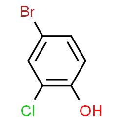 ChemSpider 2D Image | 2-Chloro-4-bromophenol | C6H4BrClO