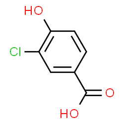 ChemSpider 2D Image | 3-Chloro-4-hydroxybenzoic acid | C7H5ClO3