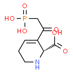 ChemSpider 2D Image | (2R)-3-(Phosphonoacetyl)-1,2,5,6-tetrahydro-2-pyridinecarboxylic acid | C8H12NO6P