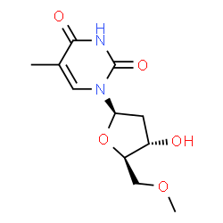 ChemSpider 2D Image | 5'-Methylthymidine | C11H16N2O5