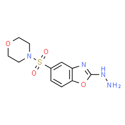 ChemSpider 2D Image | 2-Hydrazino-5-(4-morpholinylsulfonyl)-1,3-benzoxazole | C11H14N4O4S