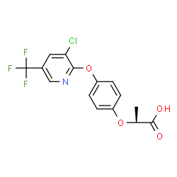 ChemSpider 2D Image | (-)-haloxyfop | C15H11ClF3NO4
