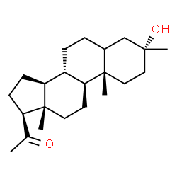 ChemSpider 2D Image | (3alpha)-3-Hydroxy-3-methylpregnan-20-one | C22H36O2