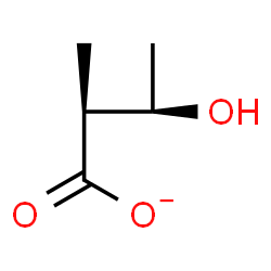 ChemSpider 2D Image | (2S,3R)-3-Hydroxy-2-methylbutanoate | C5H9O3