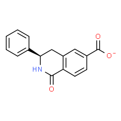 ChemSpider 2D Image | (3R)-1-Oxo-3-phenyl-1,2,3,4-tetrahydro-6-isoquinolinecarboxylate | C16H12NO3