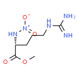 ChemSpider 2D Image | Methyl (2R)-5-carbamimidamido-2-(nitroamino)pentanoate | C7H15N5O4
