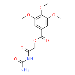 ChemSpider 2D Image | 2-(Carbamoylamino)-2-oxoethyl 3,4,5-trimethoxybenzoate | C13H16N2O7