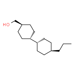 ChemSpider 2D Image | (trans,trans)-4'-Propyl[1,1'-bicyclohexyl]-4-methanol | C16H30O