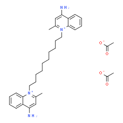 ChemSpider 2D Image | Dequalinium acetate | C34H46N4O4