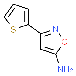 ChemSpider 2D Image | 3-(2-Thienyl)-5-isoxazolamine | C7H6N2OS