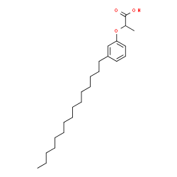 ChemSpider 2D Image | 2-(3-Pentadecylphenoxy)propanoic acid | C24H40O3