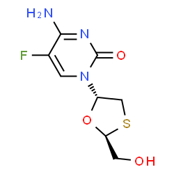 ChemSpider 2D Image | 2-epi-Emtricitabine | C8H10FN3O3S
