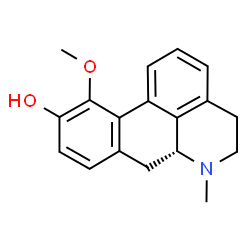 ChemSpider 2D Image | (6aR)-11-Methoxy-6-methyl-5,6,6a,7-tetrahydro-4H-dibenzo[de,g]quinolin-10-ol | C18H19NO2