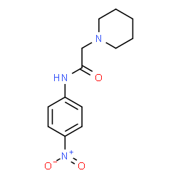 ChemSpider 2D Image | N-(4-Nitrophenyl)-2-(1-piperidinyl)acetamide | C13H17N3O3