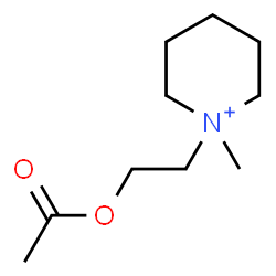 ChemSpider 2D Image | 1-(2-Acetoxyethyl)-1-methylpiperidinium | C10H20NO2