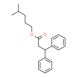 ChemSpider 2D Image | 4-Methylpentyl 3,3-diphenylpropanoate | C21H26O2