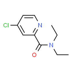 ChemSpider 2D Image | 4-Chloro-N,N-diethyl-2-pyridinecarboxamide | C10H13ClN2O