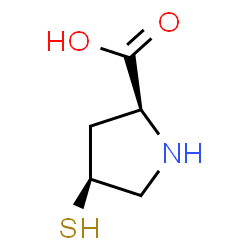 ChemSpider 2D Image | (4S)-4-Sulfanyl-L-proline | C5H9NO2S