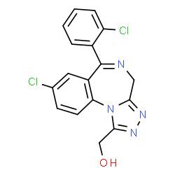 ChemSpider 2D Image | alpha-Hydroxytriazolam | C17H12Cl2N4O