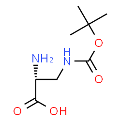 ChemSpider 2D Image | 3-({[(2-Methyl-2-propanyl)oxy]carbonyl}amino)-D-alanine | C8H16N2O4