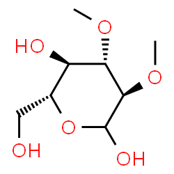 ChemSpider 2D Image | 2,3-Di-O-methyl-D-glucopyranose | C8H16O6