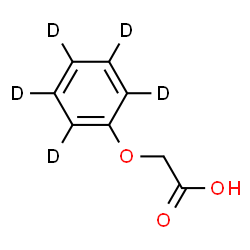 ChemSpider 2D Image | Phenoxy-d5-acetic Acid | C8H3D5O3